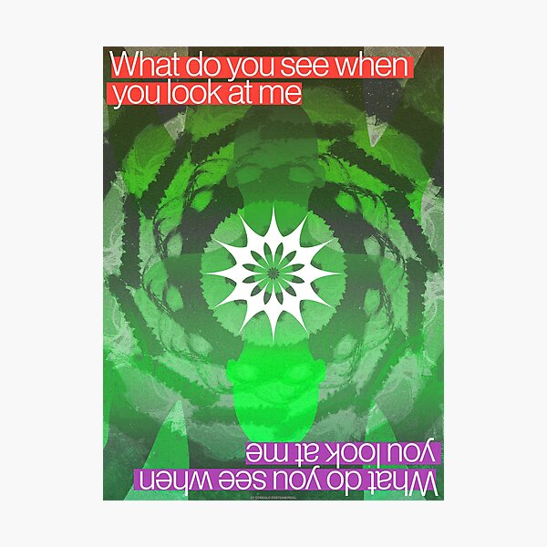 Item preview, "What do you see when you look at me" #2 poster design designed and sold by HanoiVisuals.