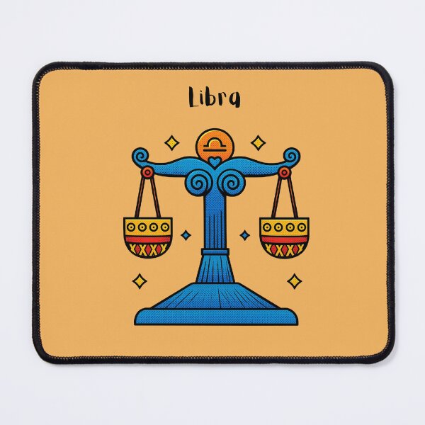 Item preview, Libra Zodiac Sign Scales Pop Art Illustration designed and sold by SolutionsArt.