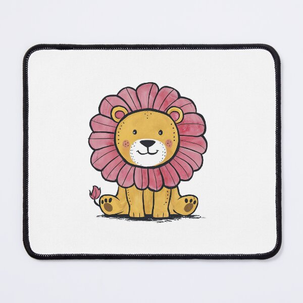 Item preview, Funny friendly greeting lion for kids and children designed and sold by ArtEventET.