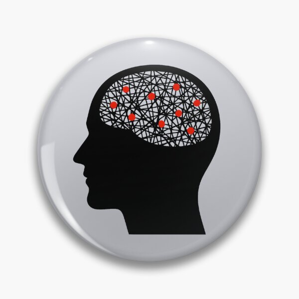 Item preview, Analysis Paralysis — Black Head Minimalist Psychology Design designed and sold by PERSPECTIVERED.