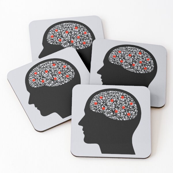 Item preview, Analysis Paralysis — Black Head Minimalist Psychology Design designed and sold by PERSPECTIVERED.