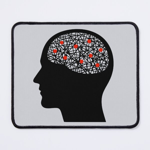 Item preview, Analysis Paralysis — Black Head Minimalist Psychology Design designed and sold by PERSPECTIVERED.