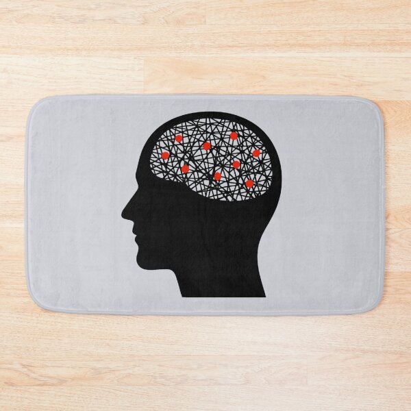 Item preview, Analysis Paralysis — Black Head Minimalist Psychology Design designed and sold by PERSPECTIVERED.
