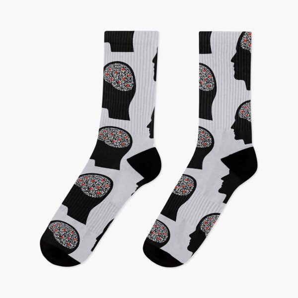 Item preview, Analysis Paralysis — Black Head Minimalist Psychology Design designed and sold by PERSPECTIVERED.