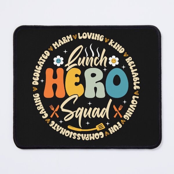 Item preview, Lunch Hero Squad Retro Circle designed and sold by ZentifyPrints.