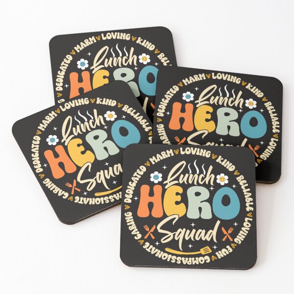 Item preview, Lunch Hero Squad Retro Circle designed and sold by ZentifyPrints.