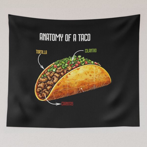 Item preview, Deconstructed Carnitas Cilantro Corn Wrap designed and sold by Tsugraf Designs.