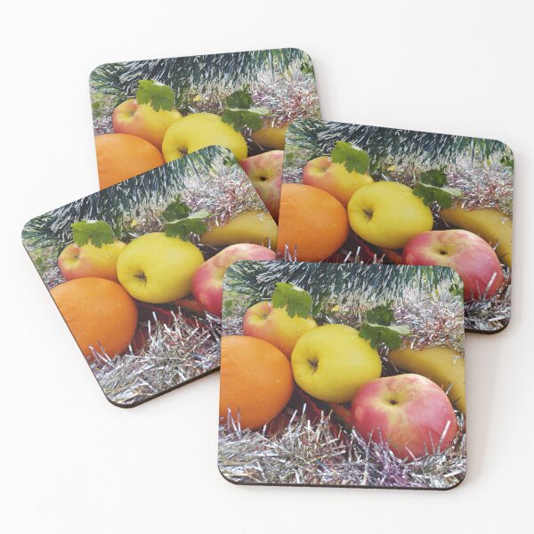Item preview, Fresh Fruits with Christmas Tinsel Decorations designed and sold by inspiration3.