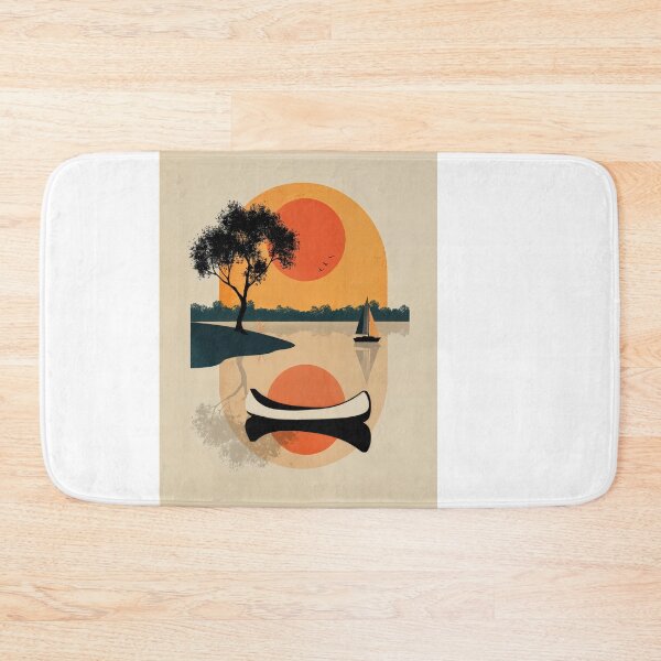 Item preview, Wall Art - Postcard - Sunset Serenity with Sailboat and Reflections designed and sold by ForeverPrintsOK.
