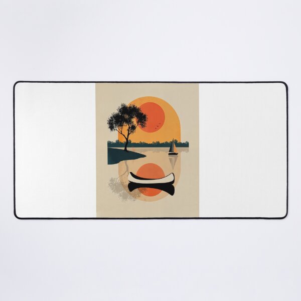 Item preview, Wall Art - Postcard - Sunset Serenity with Sailboat and Reflections designed and sold by ForeverPrintsOK.