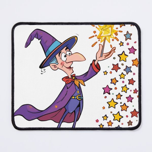 Item preview, A magician with a purple cape creates stars designed and sold by Art70shop.