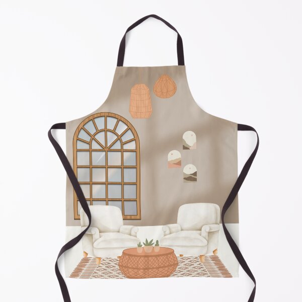 Item preview, Modern Mediterranean Interior Illustration designed and sold by HBBS DESIGNS.