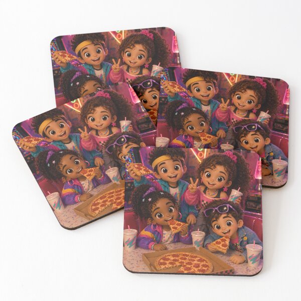 Item preview, Retro 80s Pizza Arcade Chibi Art Collection designed and sold by MoonSpeaksTV.