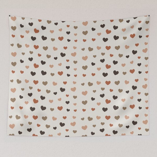 Item preview, Hearts pattern,brown designed and sold by cutecrazytshirt.