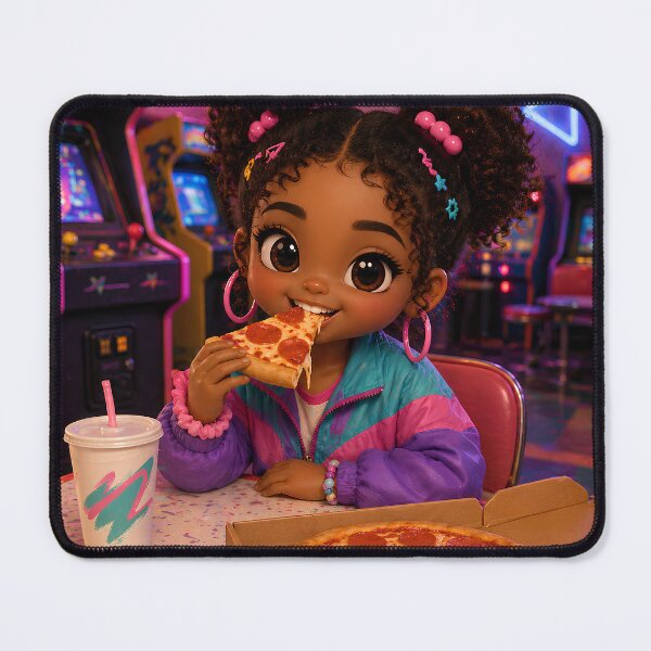 Item preview, Retro 80s Pizza Arcade Chibi Art Collection designed and sold by MoonSpeaksTV.