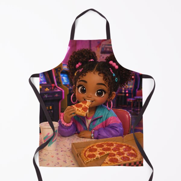Item preview, Retro 80s Pizza Arcade Chibi Art Collection designed and sold by MoonSpeaksTV.