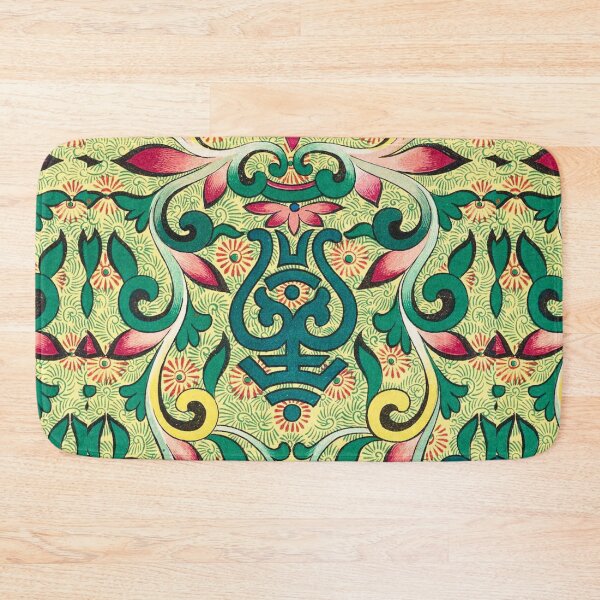 Item preview, Shou Repeat — Chinese Decorative Scroll Border in Green & Pink designed and sold by LouDSarG.
