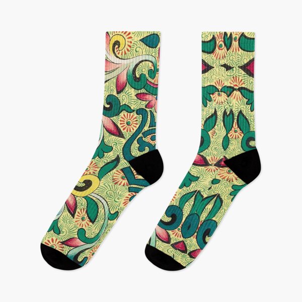 Item preview, Shou Repeat — Chinese Decorative Scroll Border in Green & Pink designed and sold by LouDSarG.
