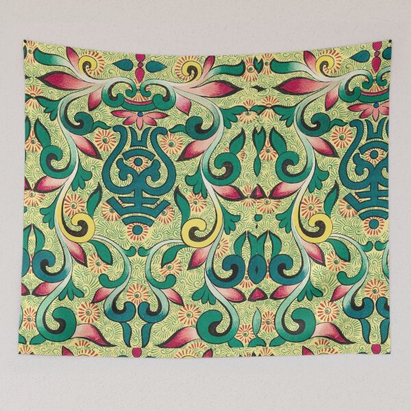 Item preview, Shou Repeat — Chinese Decorative Scroll Border in Green & Pink designed and sold by LouDSarG.