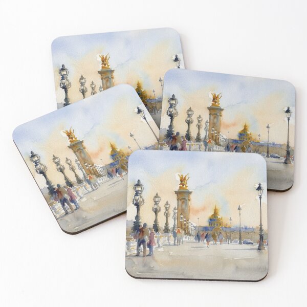 Item preview, Paris Bridge Watercolor designed and sold by caracatita75.
