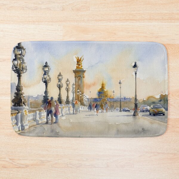 Item preview, Paris Bridge Watercolor designed and sold by caracatita75.