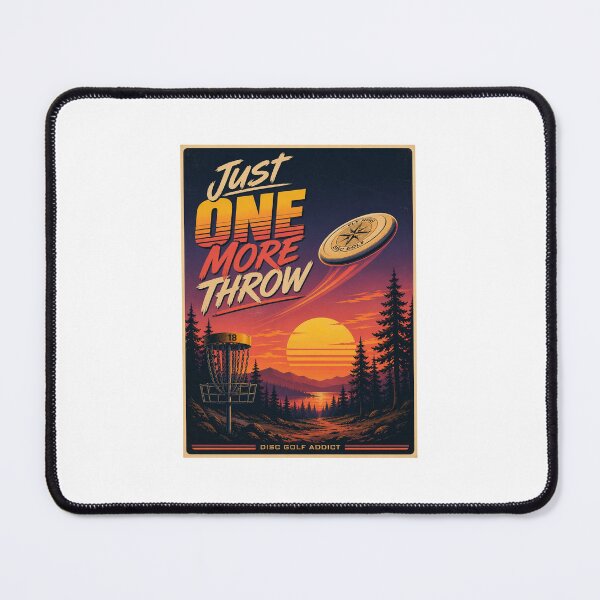 Item preview, Just One More Throw | Retro Vintage Disc Golf designed and sold by DoodleHaus360.