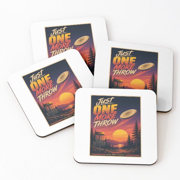 Item preview, Just One More Throw | Retro Vintage Disc Golf designed and sold by DoodleHaus360.
