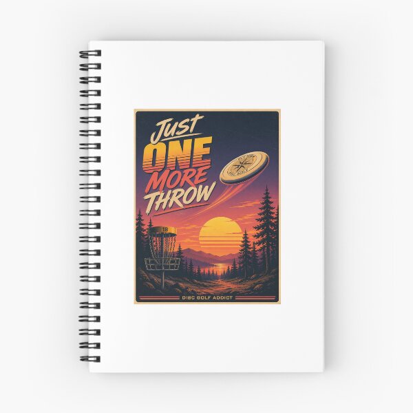 Item preview, Just One More Throw | Retro Vintage Disc Golf designed and sold by DoodleHaus360.