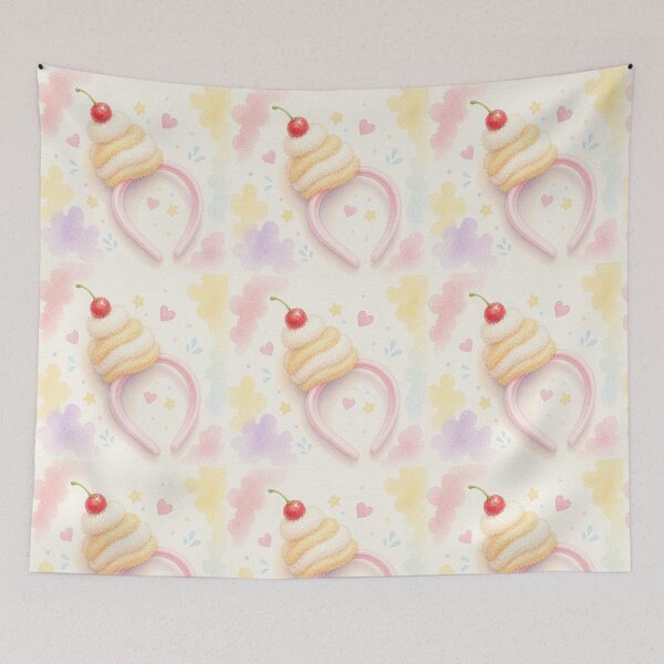Item preview, Cute Strawberry Cake Headband Watercolor | Kawaii Dessert Pastel Aesthetic designed and sold by Minerva92.