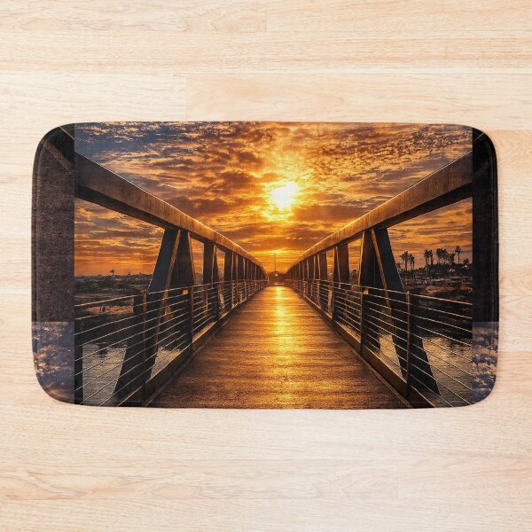 Item preview, Golden Path to the Horizon – Cinematic Sunset Bridge designed and sold by Kimberly Palmer.