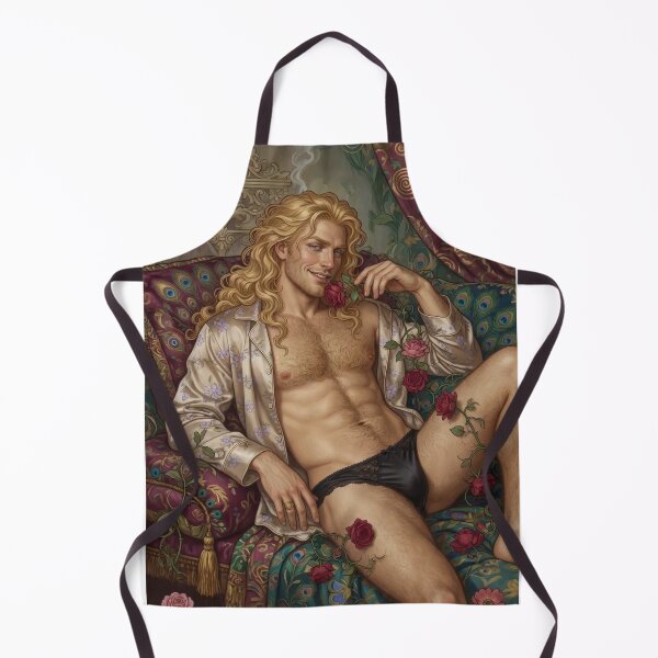 Item preview, Golden-Haired Adonis Reclining with Roses designed and sold by ZhivanCrimson.