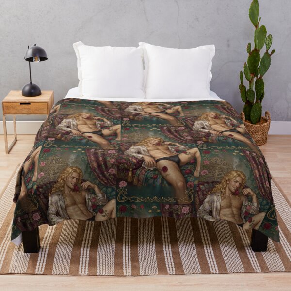 Item preview, Golden-Haired Adonis Reclining with Roses designed and sold by ZhivanCrimson.