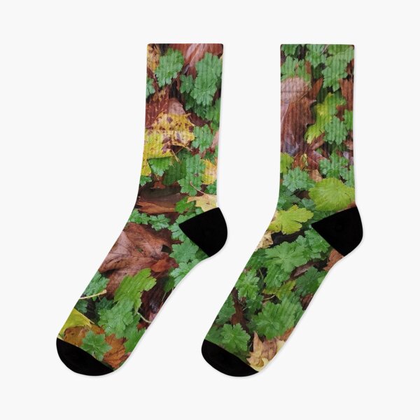Item preview, Geranium with Autumn Leaves in Rain designed and sold by inspiration3.