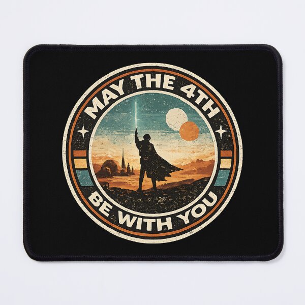 Item preview, May The Fourth Be With You Vintage Desert Planet Sunset designed and sold by LumePrint.
