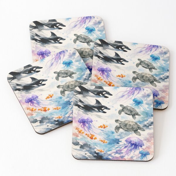Item preview, Harmonic Ocean Flow with Manta and Turtle Drift designed and sold by WildlifeInc.