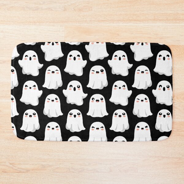 Item preview, Cute Ghost Pattern – Kawaii Spooky Seamless Halloween Design designed and sold by BlackBoneArt.