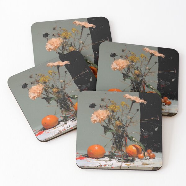 Item preview, Vase of Flowers with Oranges designed and sold by lautir.