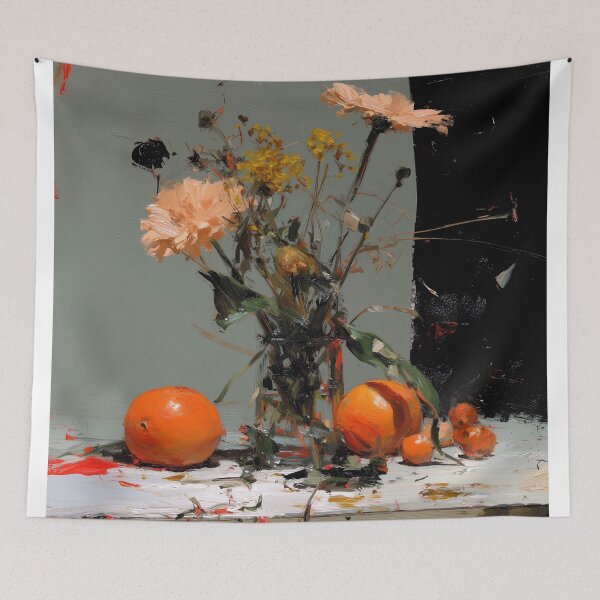 Item preview, Vase of Flowers with Oranges designed and sold by lautir.