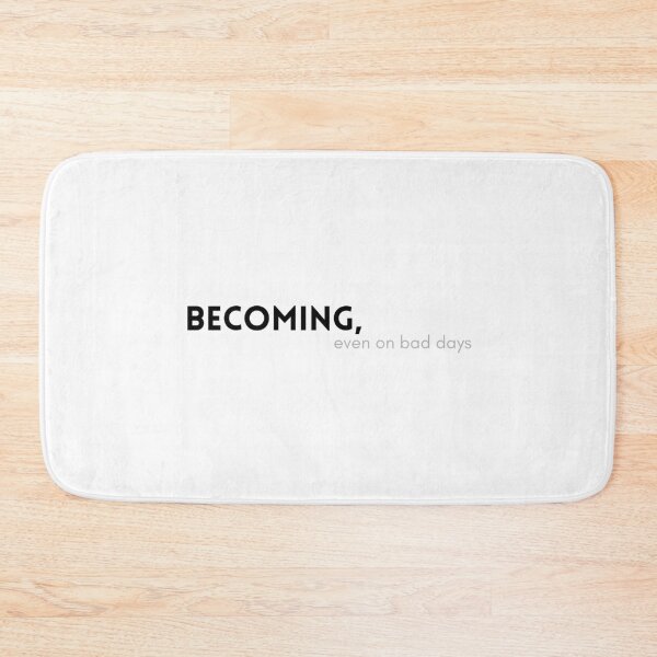Item preview, becoming even on bad days self growth quote mental health gift aesthetic typography tshirt mug designed and sold by THE JAVE STUDIOS.