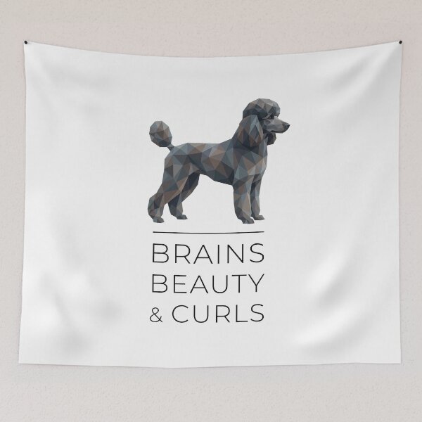 Item preview, Poodle Low-Poly Art - Brans, beauty & curls designed and sold by Pfotenfaden.