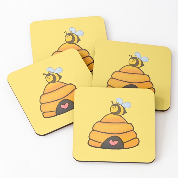 Item preview, Cutie Bees - Cute Honey Hive Bee designed and sold by SolarWayfarer.