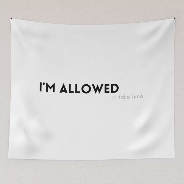 Item preview, i'm allowed to take time self permission quote mental health boundary gift aesthetic tshirt mug designed and sold by THE JAVE STUDIOS.