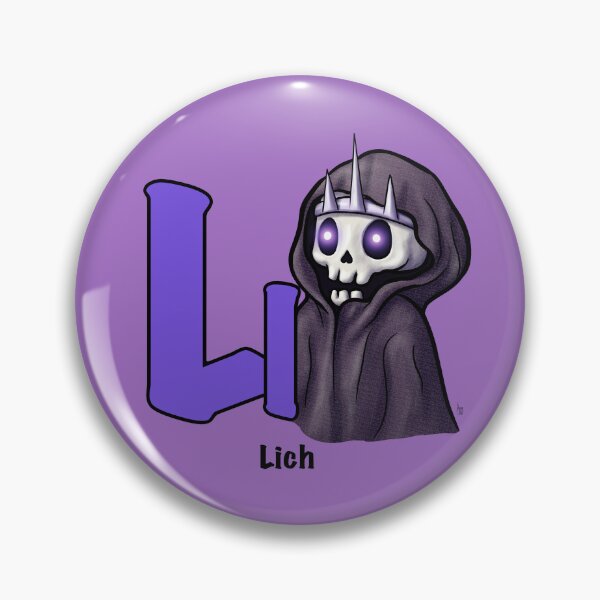 Item preview, L is for Lich – D&D Alphabet designed and sold by AnneOther.
