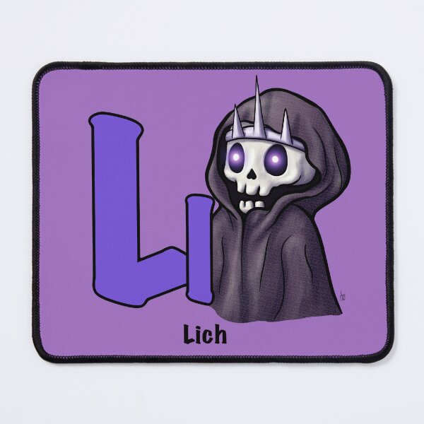 Item preview, L is for Lich – D&D Alphabet designed and sold by AnneOther.