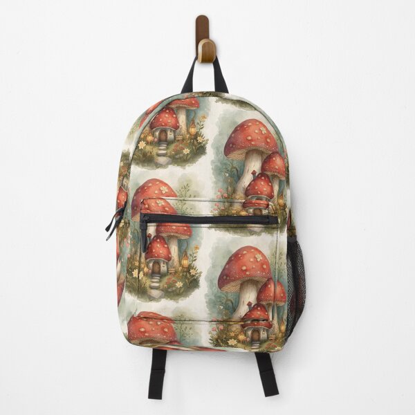 Item preview, Enchanted Mushroom Cottage Cottagecore Fairy Tale Art designed and sold by Deezyned.