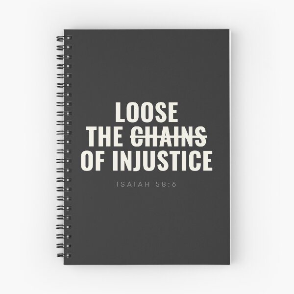 Item preview, Loose the Chains of Injustice – Isaiah 58:6 Minimalist Scripture Design designed and sold by Alt Christian.