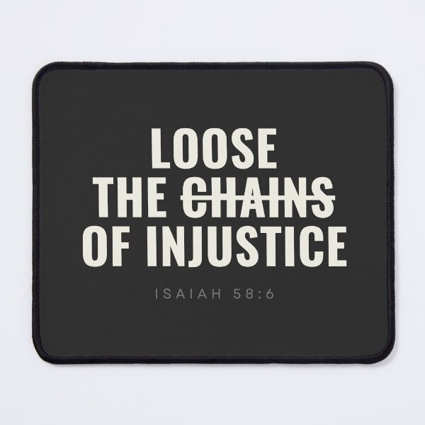 Item preview, Loose the Chains of Injustice – Isaiah 58:6 Minimalist Scripture Design designed and sold by Alt Christian.