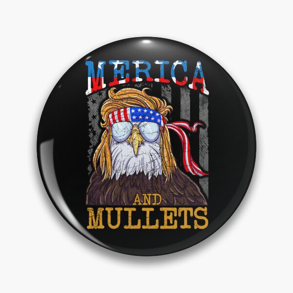 Item preview, Merica And Mullets, Funny Redneck Eagle Mullet Gift designed and sold by VintageMashup.