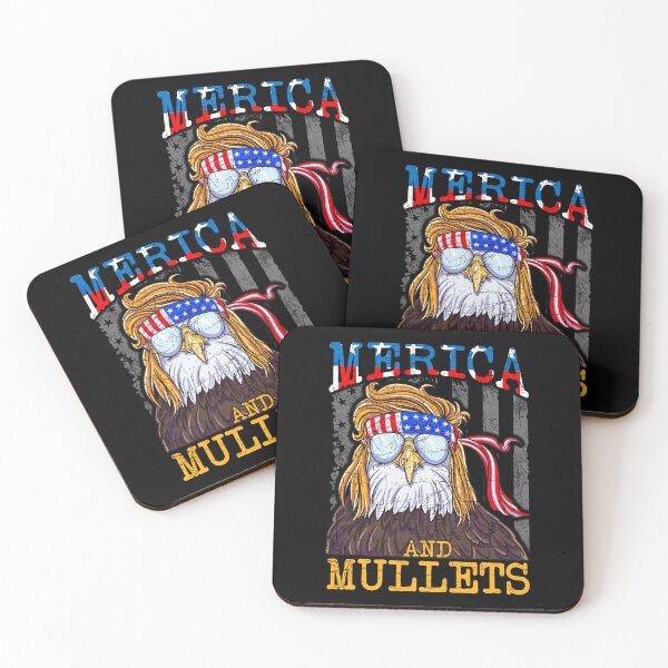 Item preview, Merica And Mullets, Funny Redneck Eagle Mullet Gift designed and sold by Vintagemashup.