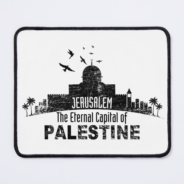 Item preview, Jerusalem Capital of Palestine Freedom Support Design -Black designed and sold by Hurriyyatee.